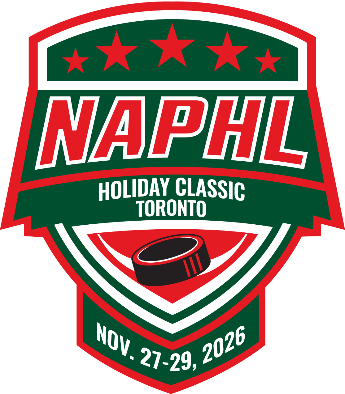 Official NAPHL Holiday Classic logo in Toronto